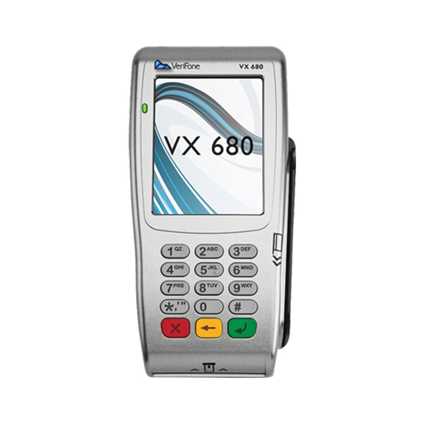 VX 680<br>VX 680 is specifically tailored to the needs of merchants on the move. This full-function,
	portable payment device is power packed with performance. 